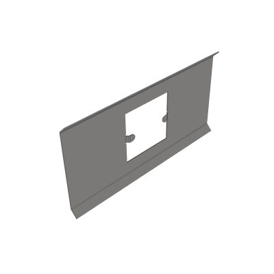 150mm Wide Single Socket Plate For Galv Trunking