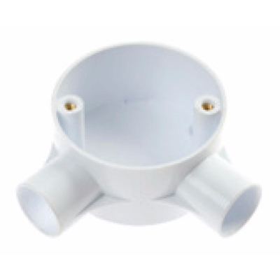 25mm White Plastic Angle Boxes PVC Plastic Conduit