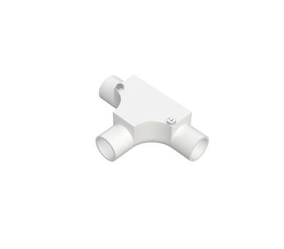 25mm White Plastic PVC Inspection Tee