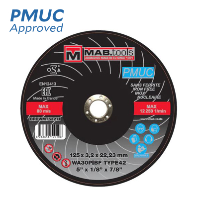 PMUC Cutting Disc 125 x 2.0mm For Nuclear Applications