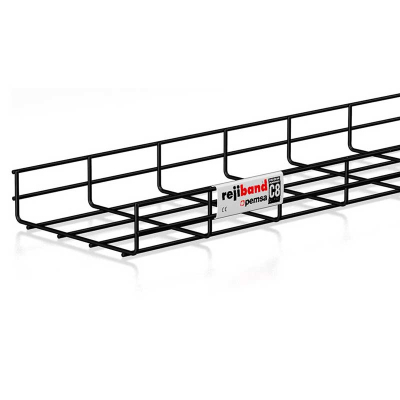 60x100mm C8 Black Wire Basket Rejiband - Pemsa
