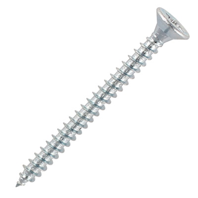 4.0x35mm 8x1 3/8 CSK BZP Chipboard Woodscrews